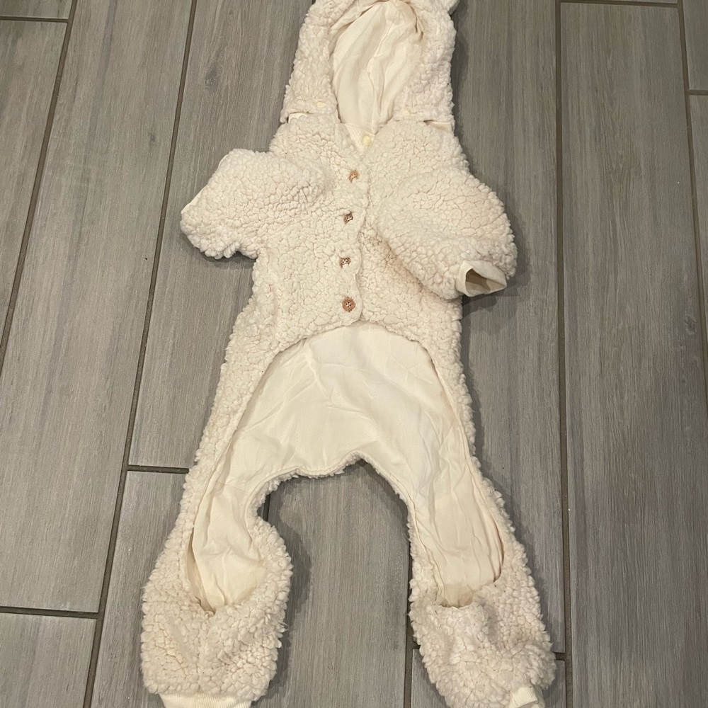 UGG Cream Fleece Dog Onesie